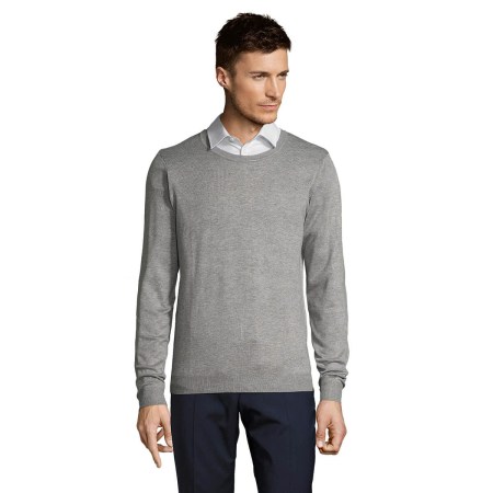 Ανδρικό πουλόβερ (Ginger Men 01712) γκρι μελανζέ